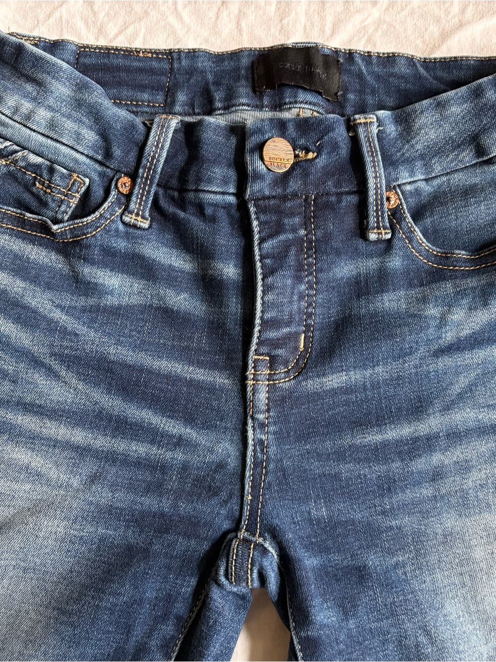 Women’s Blue Washed Slim Jeans - Picture 2 of 4